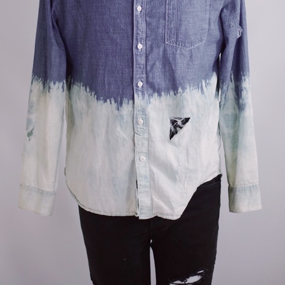 Bleached chambray button up - Picture 2 of 6